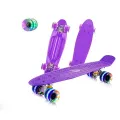Пенни борд Penny board Детская скейт доска с светящимися колесами Fish Skateboards