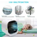 Переносной мини кондиционер Air Cooler · Охладитель с подсветкой · Портативный мобильный вентилятор · Очиститель - увлажнитель воздуха USB