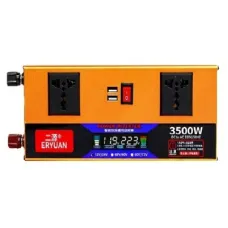 Преобразователь напряжения LCD SMART 3500W 12V/24V в 220V • Автомобильный инвертор для аккумулятора, дома, авто и резервного питания