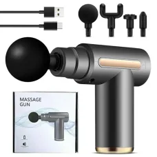 Перкуссионный массажер для шеи головы и ног Massage Gun XL-1011 • Электрический массажный пистолет