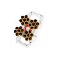 Перкуссионный массажер FASCIA GUN JY-0116-A • Массажный пистолет TV-SH-12 для тела с 28 массажными головками, аккумулятором 2500 мА·ч и Type-C