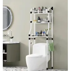 Напольная полка-стеллаж над туалетом в ванную комнату Stenson Туалетная стойка для хранения туалетных принадлежностей