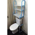 Напольная стойка над туалетом с полками ∙ Органайзер - стеллаж для хранения туалетных принадлежностей в ванную комнату