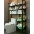 Напольный стеллаж для хранения над туалетом • Органайзер над унитазом для ванной комнаты и туалетных принадлежностей