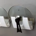 Подставка для крышек на стену Multifunctional storage pot cover rack • Компактный настенный держатель для крышек