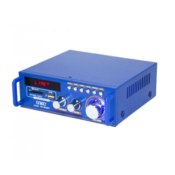 Усилитель мощности звука с Bluetooth и радио UKC SN-3636BT Blue