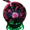 Плазменный шар Тесла с молниями ∙ Светильник - ночник Магический стеклянный шар Plasma Light Magic Flash Ball, диаметр 15 см