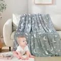 Плед светящийся в темноте Magic Blanket • Мягкое одеяло 100×150 см со светящимся рисунком для детей, подростков и уютного отдыха