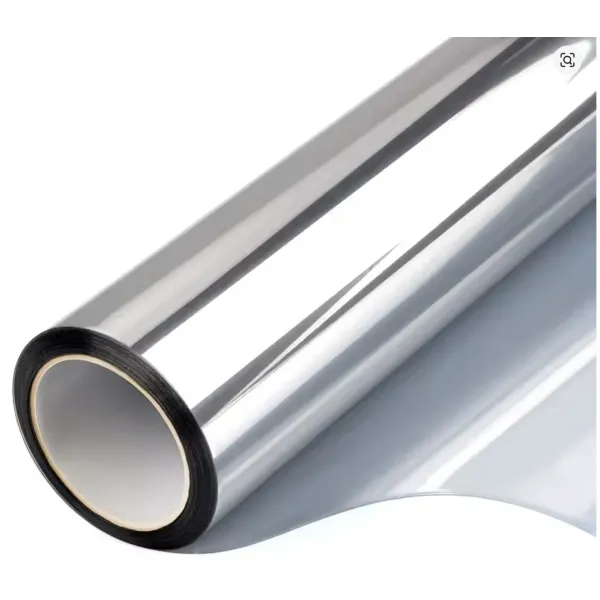 Плёнка для окон зеркальная 60 см × 2 м • Снижение жары и защита интерьера от выгорания с помощью плёнки с зеркальным эффектом