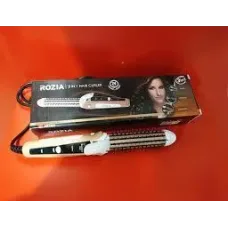 Плойка-бигуди с керамическим покрытием 3в1: выпрямление, гофре, завивка | Укладка |Расческа Rozia HR7331 CG24