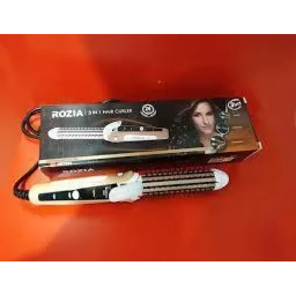Плойка-бигуди с керамическим покрытием 3в1: выпрямление, гофре, завивка | Укладка |Расческа Rozia HR7331 CG24