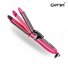 Плойка для волос c керамическим покрытием | Мелкое гофре | Волны | Утюжок 3в1 Gemei GM-2922 CG244 PR3