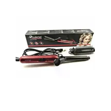 Плойка для волос GEMEI GM-2906 с насадкой-щеткой 2 в 1 • Щипцы для завивки, укладки и создания объема с керамическим покрытием