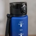 Бутылка Spirit 26X-331 на 1 литр, сине-бордовый градиент • Спортивная питьевая бутылка с герметичной крышкой, ремешком для переноски, шкалой объема и маркировкой BPA Free