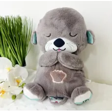 Плюшевая игрушка - ночник Выдрочка Soothe Snuggle Otter Сказочные сны выдрёнка Игрушка для ребенка с музыкой, подсветкой, дыханием