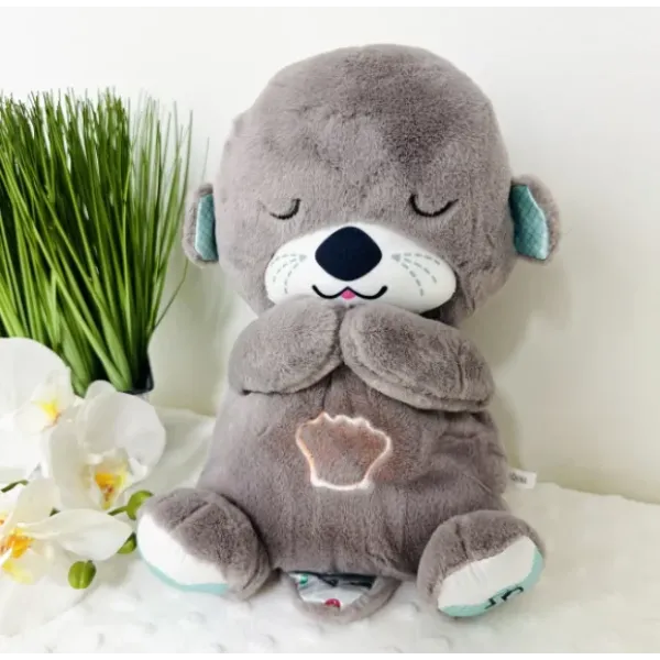 Плюшевая игрушка - ночник Выдрочка Soothe Snuggle Otter Сказочные сны выдрёнка Игрушка для ребенка с музыкой, подсветкой, дыханием