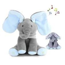 Говорящая плюшевая игрушка Слоник Peekaboo ∙ Интерактивная музыкальная игрушка Умный слоник