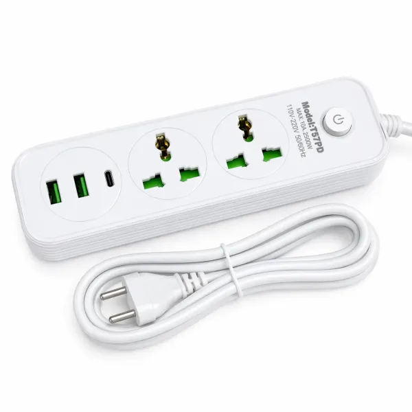 Удлинитель сетевой-разветвитель AND WL-4 • Сетевой разветвитель для дома, офиса и подключения бытовой техники • Компактный электрический удлинитель для розеток