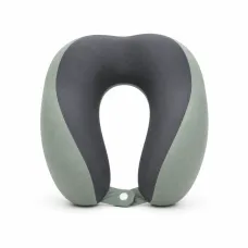 Подушка для шеи U-образная Memory Foam 28×26×12 см • Дорожная подушка с эффектом памяти для сна, отдыха, поездок, самолета, авто и офиса