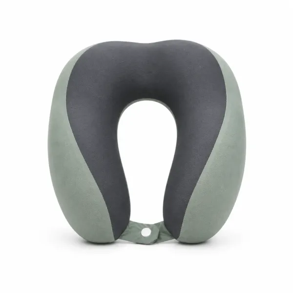 Подушка для шеи U-образная Memory Foam 28×26×12 см • Дорожная подушка с эффектом памяти для сна, отдыха, поездок, самолета, авто и офиса