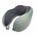 Подушка для шеи U-образная Memory Foam 28×26×12 см • Дорожная подушка с эффектом памяти для сна, отдыха, поездок, самолета, авто и офиса