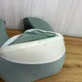 Подушка для шеи U-образная Memory Foam 28×26×12 см • Дорожная подушка с эффектом памяти для сна, отдыха, поездок, самолета, авто и офиса