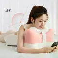 Подушка для отдыха лёжа 26X-180 с поддержкой шеи и рук розовая • Подушка 26X-180 для чтения, сна и расслабления в положении лёжа розовая