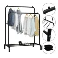 Двойная стойка – вешалка для одежды Double floor Hanger c полкой для обуви, 110х54 см
