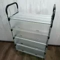 Полиця для взуття 5 ярусів • Багаторівнева взуттєва етажерка 100×56×28 см для передпокою, коридору, гардеробної та компактного зберігання взуття