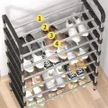 Полиця для взуття KAR197 New Shoe Rack • Підлоговий стелаж для взуття KAR197 New Shoe Rack на 6 ярусів 56 × 28 × 113 см для передпокою