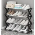 Полка для обуви shoe rack 42 х 18,5 х 49,5 см • Стойка для обуви складная 4 яруса
