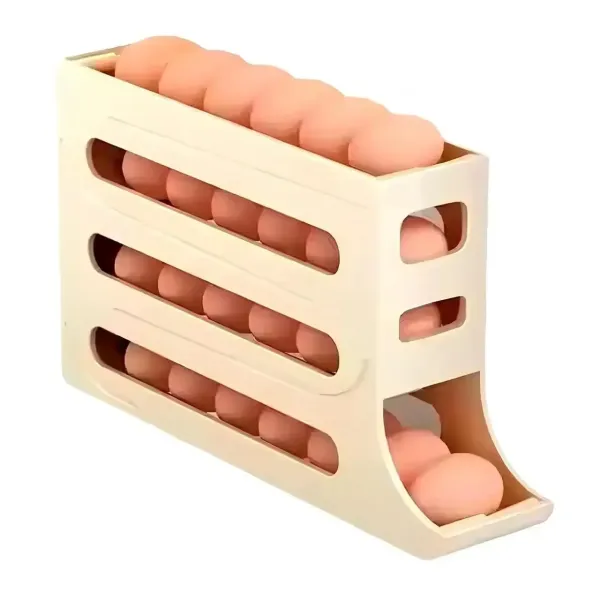 Полка для яиц на 4 яруса XL-994 • Компактный органайзер с автоматической подачей до 24 яиц