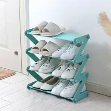 Полка – органайзер для обуви Z-shaped Shoe Rack · Универсальная стойка для хранения на 4 полки