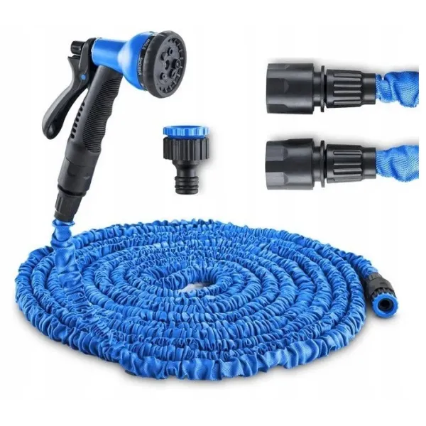 Саморастягивающийся поливочный шланг X HOSE 30 м садовый шланг с насадками для полива