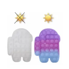 POP IT меняющий цвет на солнце · Игрушка – антистресс Popit · Сенсорная пупырка Поп Ит Попит Хамелеон