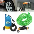 Портативная автомобильная мойка CHEJIEBA 12V с погружным насосом и шлангом 8 м • Домашняя автомойка CHEJIEBA от прикуривателя для авто, дачи, окон и полива