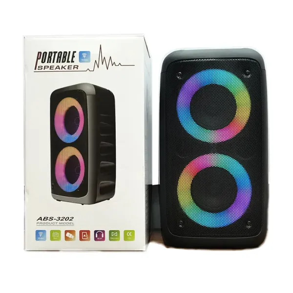 Портативная Bluetooth колонка ABS-3202 • Беспроводная акустическая колонка для музыки, дома, отдыха и поездок