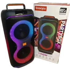 Портативная Bluetooth колонка PartyBox 320 240W RGB черная • Акустическая система PartyBox 320 с колесами, подсветкой, караоке и аккумулятором черная
