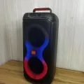 Портативна Bluetooth колонка PartyBox 320 240W RGB чорна • Акустична система PartyBox 320 з колесами, підсвіткою, караоке та акумулятором чорна
