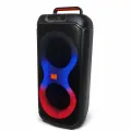 Портативна Bluetooth колонка PartyBox 320 240W RGB чорна • Акустична система PartyBox 320 з колесами, підсвіткою, караоке та акумулятором чорна