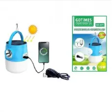 Портативная солнечная станция GDLITE GD-071 · Автономный источник энергии с ручным фонарем