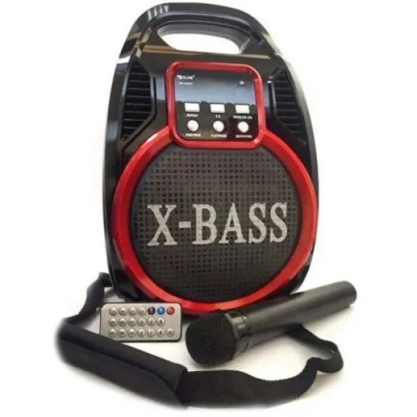 Портативная колонка Golon RX-820 Акустическая система Bluetooth + радио + микрофон + пульт + светомузыка