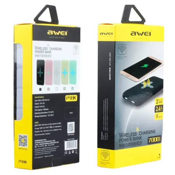 Портативная мобильная зарядка Power Bank Awei P98K CG09 PR4