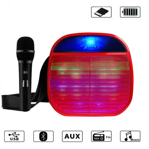 Портативная музыкальная колонка с микрофоном YS A25 Автономная акустическая система караоке