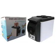 Портативный автомобильный холодильник Portable Electronic с подогревом и охлаждением 6 л • Мини-холодильник для авто с функцией термобокса и подключением 12V