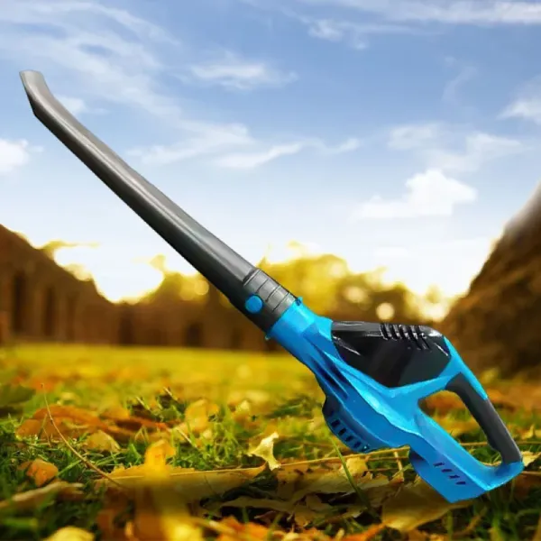 Портативный беспроводной воздуходув 1135-9 с 2 аккумуляторами 68V 6Ah · Электрический садовый воздуходув-пылесос 2 в 1 для уборки листьев