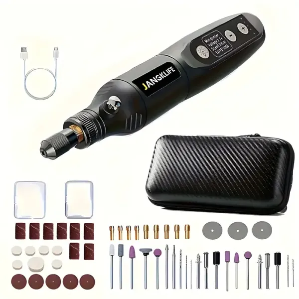 Портативный гравер JANGK LIFE для резки и шлифовки 210 инструментов • Многофункциональный роторный инструмент для точных работ