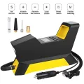 Портативный компрессор - насос 12V от прикуривателя с цифровым дисплеем + 3 разъема для накачивания