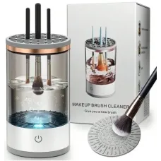 Портативный очиститель для кисточек ∙ Электрическая USB машинка для очистки косметических принадлежностей 3 в 1