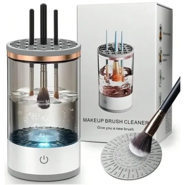Портативный очиститель для кисточек ∙ Электрическая USB машинка для очистки косметических принадлежностей 3 в 1